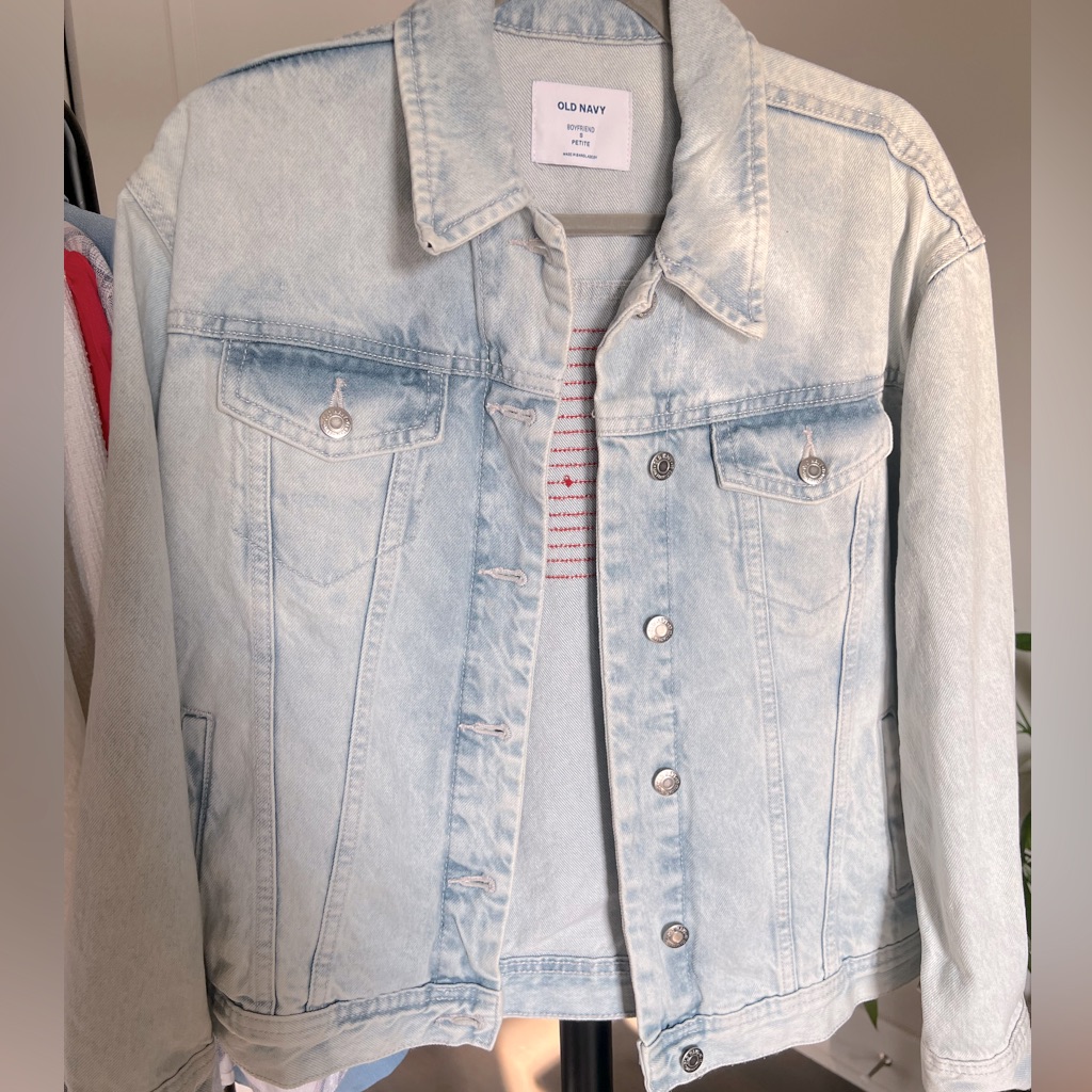 Flag Stitched Denim Jacket
